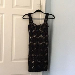 Free people black lace dress